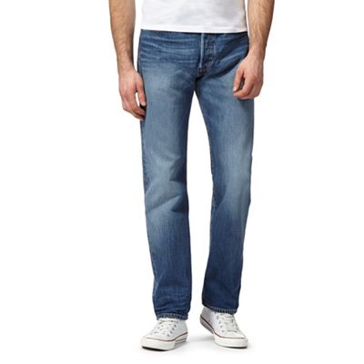 Big and tall blue 501 'collins' regular fit jeans